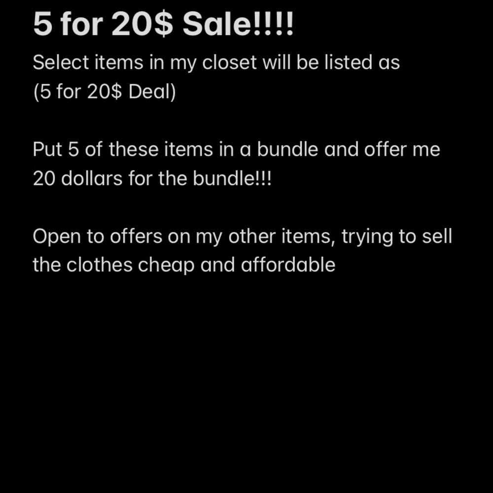 🤑5 for 20 Sale🤑